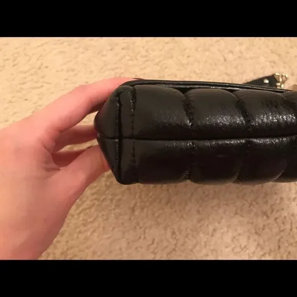 Kate Spade Coast Evangeline Black Leather Bag with Gold Chain Strap - Picture 6 of 8